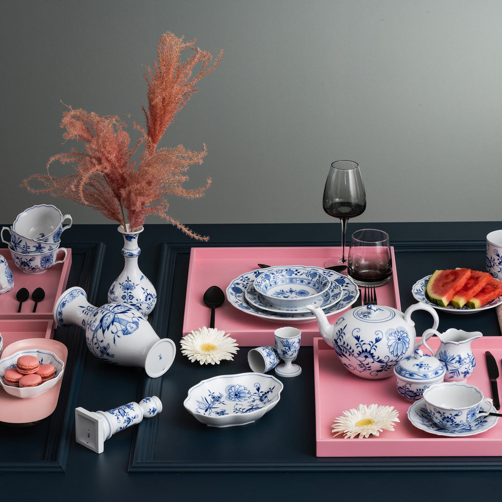 servizio piatti Zwiebelmuster Meissen - onion blu - cipolla b.jpg