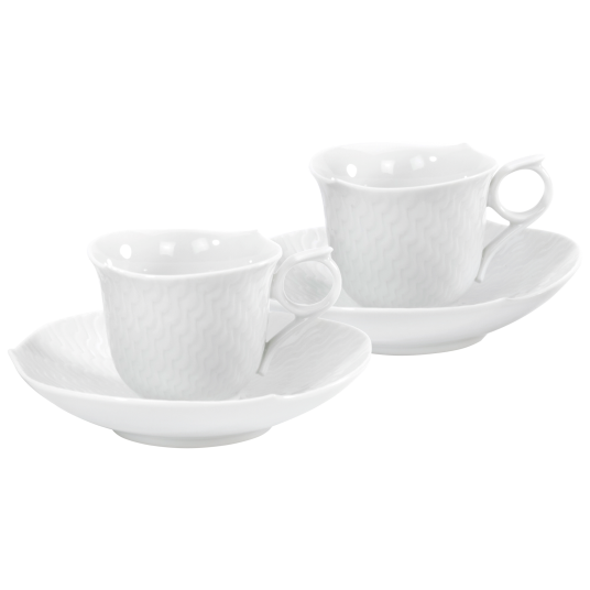 set 2 tazzine caffè onde bainco meissen.png