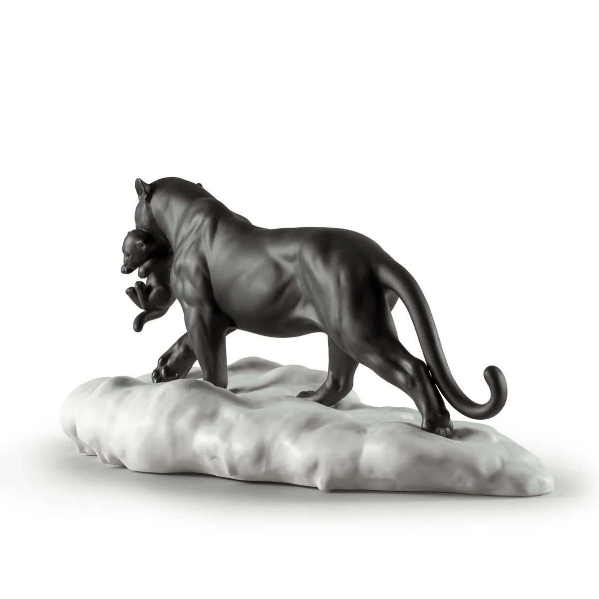 pantera nera con cucciolo 1009382 Lladro retro.jpg