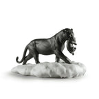 pantera nera con cucciolo 1009382 Lladro fianco.jpg