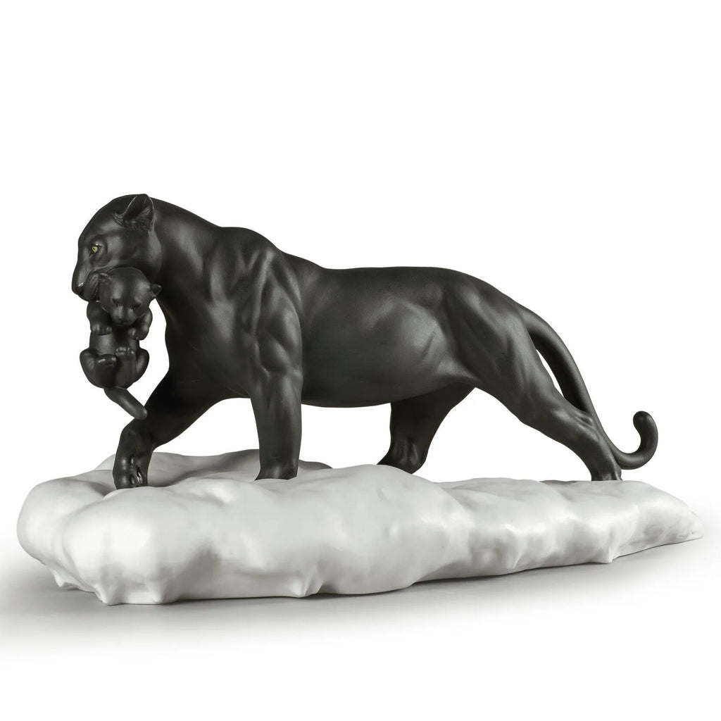 pantera nera con cucciolo 1009382 Lladro.jpg