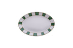 piatto ovale 26 cm striche verde oro Geminiano Cozzi Venezia 1765.jpg