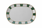 piatto ovale 45 cm striche verde oro Geminiano Cozzi Venezia 1765.jpg