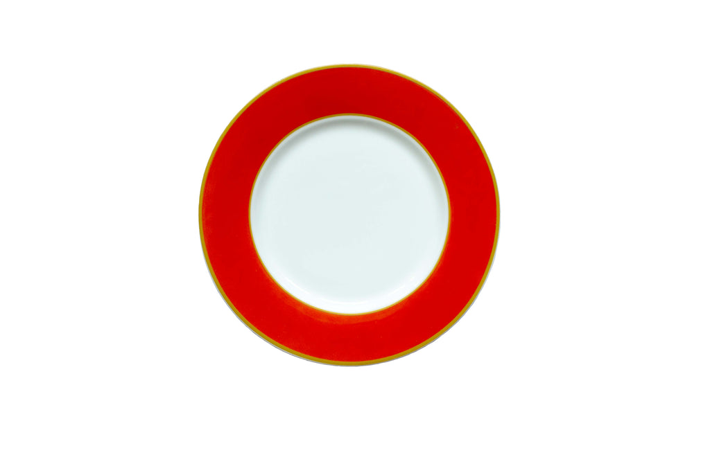 piattino 17,5 cm striche arancio oro Geminiano Cozzi Venezia 1765.jpg