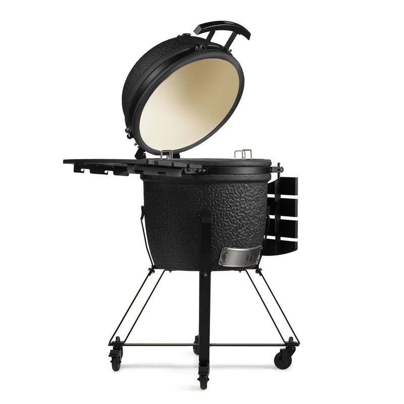 Kamado large nero 80054787 coperchio aperto.jpg