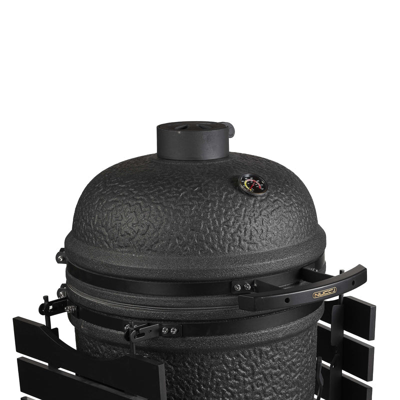 Kamado large nero 80054787 dettaglio coperchio.jpg
