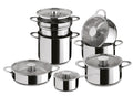 batteria pentole Gourmet in acciaio inox Mepra 12 pezzi.jpg
